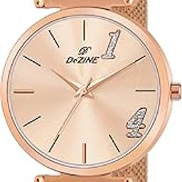 Womens's Analogue Watch, Silver Metal Strap, Crystal Numbers-4