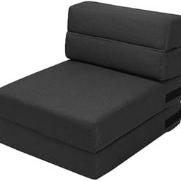 Folding Sofa Bed - Convertible Chair Floor Couch & Sleeping Mattress - Fit for Kids - Foldable Memory Foam Sleeper for Living Room/Guest Room/Home Office/Apartment/Upstairs Loft, Dark Grey-image-13