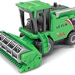 SR TOYS Combine Harvester 1:54 Scale Model Tractor Farm Vehicle - Realistic Farm Machine Toy for Kids and Collectors | Harvester Toy (Pack of 1) (Green)-3