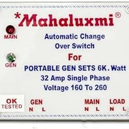 MAHALUXMi Automatic Change Over Switch for Gen Set Single Pole 32 Amp Single Phase-30