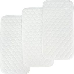 Bamboo Quilted Thicker Longer Waterproof Changing Pad Liners for babies 3 Count (white gourd pattern) by BlueSnail-image-26