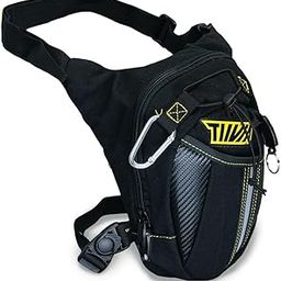 TIIVRA Waist Bag/Thigh Bag/Fanny Pack for Men Women, Multipurpose - Riding, Strap to Leg Or Hip for Motorcycling, Outdoor, Hiking, Adventure & Travel (Black)-image-37