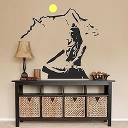 PVC Wall Sticker Beautiful God Shiva on Kailash-picture-14