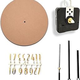 Epoxy Fusion 12 inch DIY Resin Clock Making kit, Round MDF Base (7mm Thick) for DIY Clocks and MDF Board for Resin Wall Clock (Black State Pati)-93