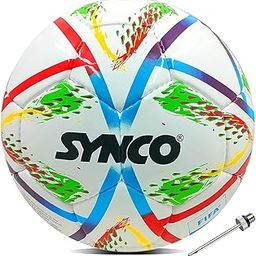 Synco FIFA Approved Football | 32 Panel Hand Stitched Soccer Ball | Size 5 | 1 Ball-image-4