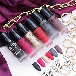 CHELSY Glossy Finish Nail Polish (Matte Collection 2) 6ml Each - Pack of 6 Nail Polish-image-53