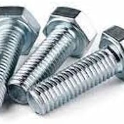 1/2"inch x 1 1/2" inch (35mm) thread length galvanized steel (Mild steel coated with zinc) Hexagonal head bolt - 5 Nos-picture-21