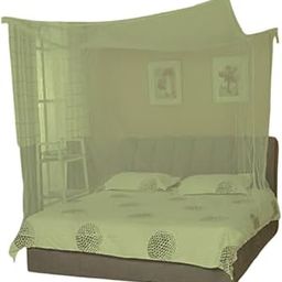 Divayanshi Mosquito Net for Double Bed for Single Bed Polycotton King Size Queen Size Family Good Sleep (10 * 6.5, Green)-9