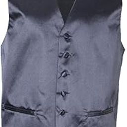CALANDIS™ Men's Formal Slim Fit Suit Vest Business Solid Tuxedo Waistcoat XL Gray | Coats & Jackets | Mens Clothing-picture-28