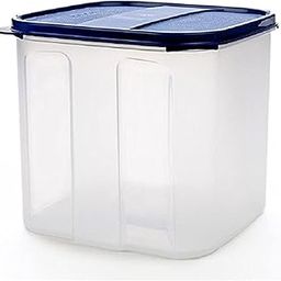Signoraware 4.5 Litres Modular Multi-Purpose Plastic Containers with Lid for Kitchen Storage | Food Grade BPA Free Leak Proof | Spices Atta Grains and More Organizers (4500ml, Blue)-1