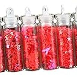 CALANDIS 12 Pieces Shiny Nail Glitter Sequins Charms Rhinestones for Prom Holiday Red | Nail Art Accessories | Nail Care, Manicure & Pedicure-image-67