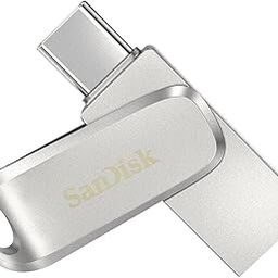 SanDisk 256GB Ultra Dual Drive Luxe USB Type-C - SDDDC4-256G-G46, Silver-22