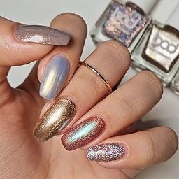 No Toxin Nail Polish Set of 5 (10ml each) with Cosmetic Canvas Pouch - All that blings-5