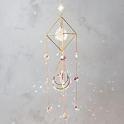 CACTOPIA Raw Crystal Suncatchers, Rainbow Maker for Window, Balcony, Garden, Boho Decor & Gifting (Clear)-image-14