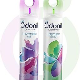 Odonil Air Freshener Room Spray - 440 ml Combo (Pack of 2, 220ml each) | Lavender Mist & Jasmine Fresh | Nature Inspired Fragrance for Home & Office | Long Lasting Fragrance | Instant Freshness-37