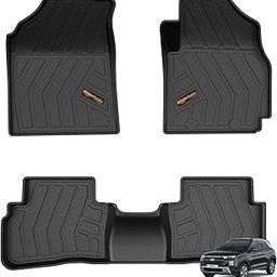 Amazon Basics – 5D Car Floor Mats for Creta Facelift (Jan 2024–Present, Black) | Custom Fit | All-Weather Protection-8