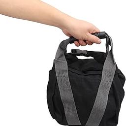 Workout Fitness Sandbag, Heavy Duty Workout Cross Training, Weightlifting Training Sandbag, Exercise Power Bag with Handles for Home and Gym, Color Army Green and Black (Black)-image-28