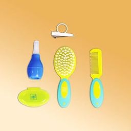 Mee Mee Premium Grooming Kit for New Born Baby with Nail Clipper, Nose Cleaner, Finger Brush, Soft Hair Comb |Kids Accessories Set | Ideal for Travelling & Home Use-image-41