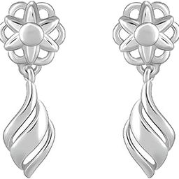925 Silver Floral Twist Earrings| Drops to Gift Women & Girls | With Certificate of Authenticity and 925 Stamp | 6 Months Warranty*-image-43
