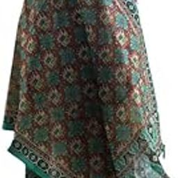 Women's Green Chanderi Dupatta – Elegant Fancy Ethnic Dupatta for Women | Lightweight Traditional Dupatta for Suits & Kurtis | Soft & Stylish-33
