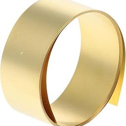 AllGIFT Brass Sheet Roll,1000mm x10mm Metal Foil,Thin Brass Strip Yellow Practical for Crafts, Electrical Repairs, Grounding(0.03x10x1000mm)-image-91