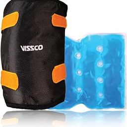Vissco Flexi Hot and Cold Gel Pack Strap, Innovative Dual Purpose Heating & Cooling Solution to Relieve Muscle and Joint Pain, Put it on for Joint Pain and Stiffness - Universal (Black)-picture-12