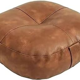 CALANDIS™ Round Floor Pillow Decorative Ottoman Pouf for Balcony Adults Indoor Outdoor Orange | Pillows | Home D?©cor-image-22