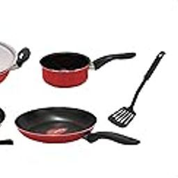 Pigeon By Stovekraft 14429 Acer Plus 1800 Watt Induction Cooktop with Feather Touch Control, Induct,Pigeon Favourite 7 Piece Gift Set Non-Stick Coated Comes with Fry Pan, Kadhai, Lid, Sauce Pan, Spat-picture-5