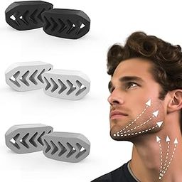 FUPUAII Portable Jaw Exerciser, Jaw Exerciser for Men & Women, Jawline Exerciser, BPA Free, 3 Resistance Levels, Applicable to All Levels of Users, 6PCS-9