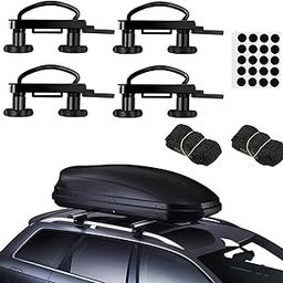 ATNVIDSG Roof Box U-Bolt Clamps Rooftop car Van mounting Accessories U-Bracket mounting Accessories, 85mm Internal Width, with 8 Lock Nuts, 2 Strap Kit for Most Cars (4PCS)-image-43