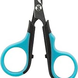 TRIXIE Face And Paw Scissors | Stainless Steel Grooming Scissors For Dogs And Cats | Non-Slip Rubber Handle For Easy Grip | Round-Tip Design Makes It Safe To Use Around Your Pets Face 9Cm-image-37