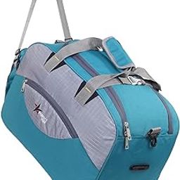 Duffle Trolley Bags for Travel with Wheel 60Litre (Blue)-image-88