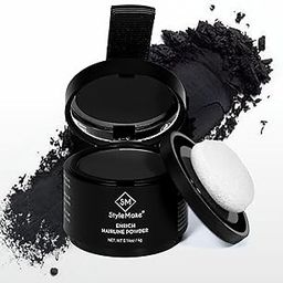 Enrich Hairline Powder for Women & Men | Root Touch Up for Grey Hair | Toppers | Cover-Up Powder | Instantly Covers Loss, Patches, and Grey on Beard (Black, 4 g)-16