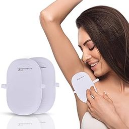 EcommerceHub Reusable Washable Underarms Sweat Pads, Unisex, Underarm Armpit Sweat Guard Pads, Prevent Stain On Underarms Cloth, 1 Pair, White Color-25