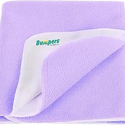 Bumpers The Baby Co. Waterproof Interlock Quick Dry Sheet for Baby| Bed Pad Extra Absorbent Washable Matress Protector| Baby Bed Protector Sheet for Toddler Children (Violet, Large (140x100 cm))-image-74