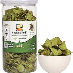 ChakhnaFied High Protein Soya - Pudhina Chips | Delicious Snacks Wholesome Goodness in Every Bite | Perfect Healthy Alternative Crunchy & Crispy Snacks (130g, Each) (Pack Of 2)-image-84