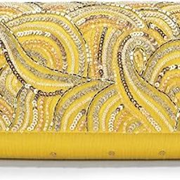 Women's Clutch Nargis-Evening party Weding Clutch Bag-Yellow-image-42