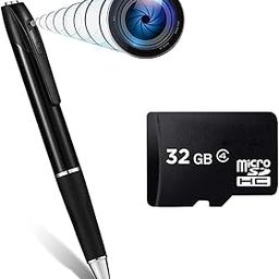 securinnov Camera Pen with Free 32GB Sd Card 1080P Full HD Video Audio Recording Indoor Outdoor Mini Cam for Home Security, Business & Learning (Pen Camera 32gb)-17