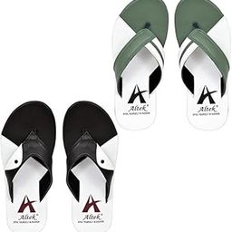 Men's Rubber Eva Lining Anti Skid Fashionable Casualwear Flipflop For Boys Pack of 2-image-3