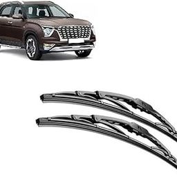 Car Windshield Glass Wiper Blade Replacement Set of 2 pcs Metal Type 24/18 inch Suitable for Alcazar-image-84
