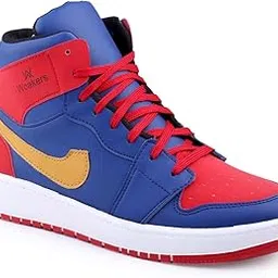 woakers Red Casual Sneakers for Men High Tops for Women (Red) (SKINT1057)-picture-23