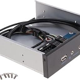 CALANDIS™ 5.25'' Optic Front Panel USB Hub with Dual USB2.0 2Ports & HD Audio Port 9Pin | USB Cables, Hubs & Adapters | Computer Cables & Connectors-image-5