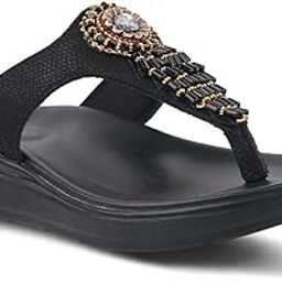 Embellished Stylish and Comfy Slippers for Women || Midsole & Arch Support ||-image-8