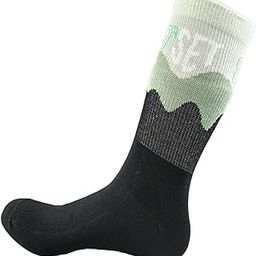 Women Sports Calf Length Socks Printed Cotton Blend High Cut Scoks-image-64