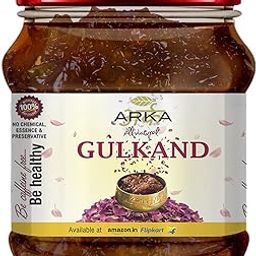 Arka All Natural 400g Organic Gulkand Jam | 100% Natural | Sun-Cooked Damask Chaitri Roses | No Sugar & No Artificial Flavors | Good for Gut Health | Sweetened with Raw Sugar (Mishri) | Improves Digestion | Natural Coolant | A Healthy Dessert-image-17