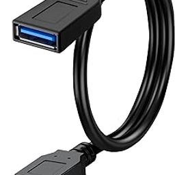 Storite 30cm USB 3.0 Extension Cable Extender SuperSpeed 5 Gbps USB 3.0 Type A Male to USB A Female Extension Cord for Printer, Mouse, Pen Drive 30cm-25