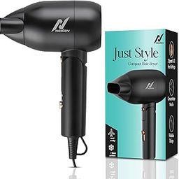 nexlev Hair Dryer For Women| Foldable| 1500 Watts| Cool Shot| 3 Heat & 2 Speed Settings| Overheat Protection| Concentrator Nozzle| Salon-Style Blow Dry| Just Style (Hd-02 Women), Black & Copper-13