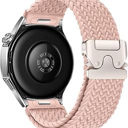 KEYSJEFF Compatible with Huawei Watch GT 5 Strap 46mm,One-click Bands Compatible with Huawei GT 4/3/3 pro 46mm Strap,22mm Woven Nylon Replacement Straps with Parachute Buckle-image-92