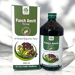 Agrosaf Panch Amrit Syrup | Herbal Digestive Tonic | Ayurvedic Syrup for Gas, Acidity, Constipation & Indigestion | 100% Natural | 500ml Bottle-10