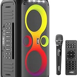 Artis SoundPro 500 Portable Bluetooth Party Speaker with TWS/USB/TF Card/AUX Input/Guitar Input/Wireless Mic & Wireless Remote (Black) (100W RMS Output)-23